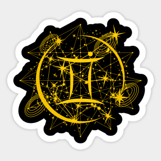 Zodiac Gemini Symbol Sticker